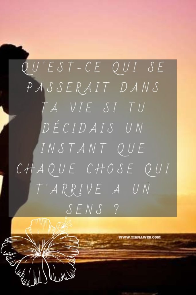 Ta vie a un sens - Tianaweb